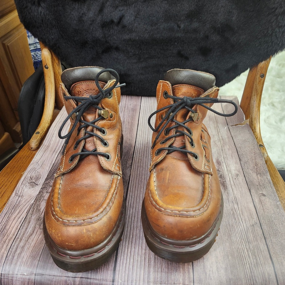 Vtg Dr Martens MIE Y2K Chunky 8460 Rare Grunge Lug Sole Boots UK 7 US M8 W9